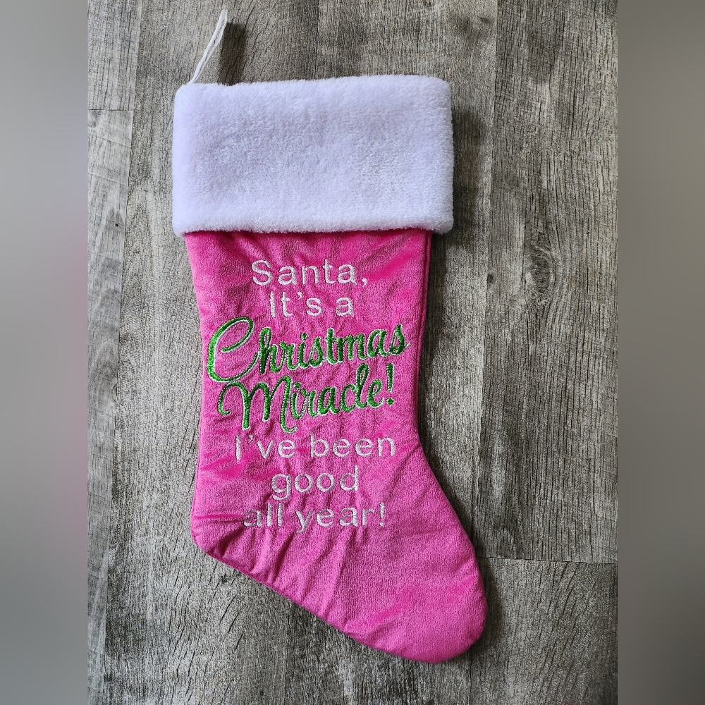 🎄Girls Pink Christmas Stocking🎄